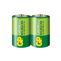 Батарейка GP Greencell 13G сольова 1.5V 13G-S2, R20, D,
