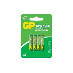 Батарейка GP Greencell 24G сольова 1.5V  24G-U4, R03, AAA, блістер