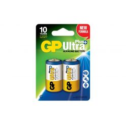 Батарейка GP C (LR14) 1,5 V Ultra Plus Alkaline 14AUP-U2 . C, LR14, Baby, блістер