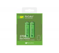 Батарейка GP акумулятор NiMH ReCyko+ 270AAHCE-2GBE2, 1.2V New desing AA, LR6,  пальчикова - ЦБ-00004337