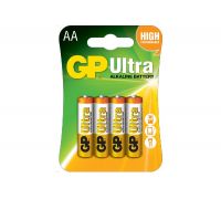 Батарейка GP AA (LR6) 1.5V щелочная Ultra Alkaline 15AUHM-2UE4 - 01-00000105/4891199027598