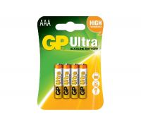 Батарейка GP AAA (LR03) Ultra Alkaline 1,5V щелочная 24AU-U4 - 01-00000103/4891199027659