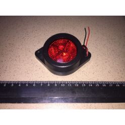 Ліхтар габаритний 24V LED червоний (таблетка) (вир-во RIDER)