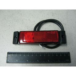 BH. Лампа габаритная LED отражающая, 12/24 V красная