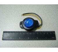 Лампа габаритна з фіксацією 12/24 V синя маленька - OBR149