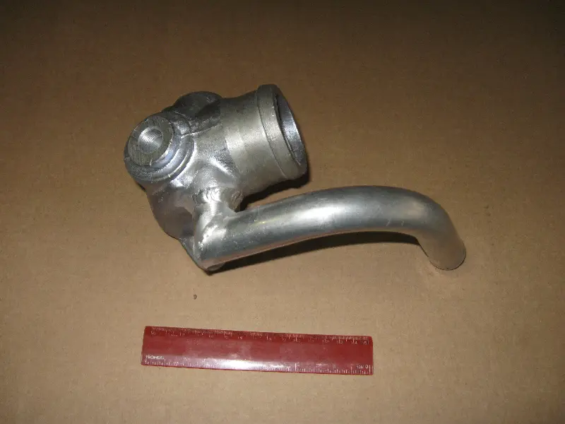 Патрубок радіатора МАЗ дюралевий (вир-во Україна)