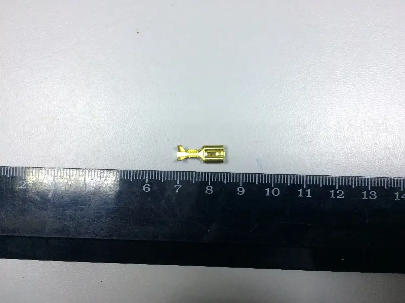 Клема плоска латунь (мама) 4,8 мм