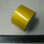 Стрічка світловідбиваюча жовта шир. 50мм.