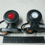 Лампа габаритна LED пряма коротка, 12/24 V права