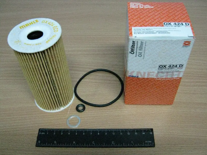 Фільтр масл. (смен.елем.) HYUNDAI Accent,getz,i30,matrix (вир-во Knecht-mahle) OX424D