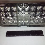 Ліхтар УАЗ задн. LED 12В (біле скло)