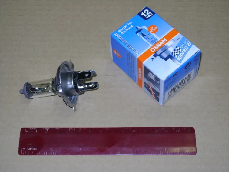 Лампа фарна H4 12v 100/80w Pu43t (вир-во OSRAM)