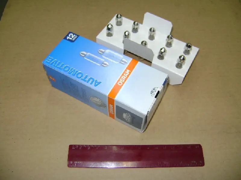 Лампа софітних допоміж. освітлення C5W 12V 5W SV8.5-8 (вир-во OSRAM)