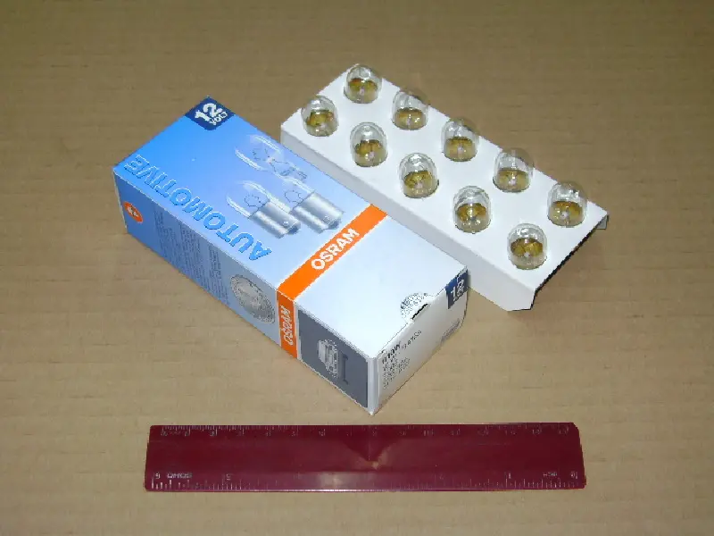 Лампа допоміжн. освітлення R10w 12v 10w Ва15s (вир-во OSRAM)