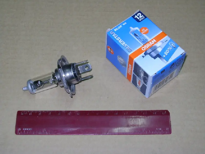 Лампа фарна H4 12v 60/55w P43t Silverstar (+50%) (вир-во OSRAM)