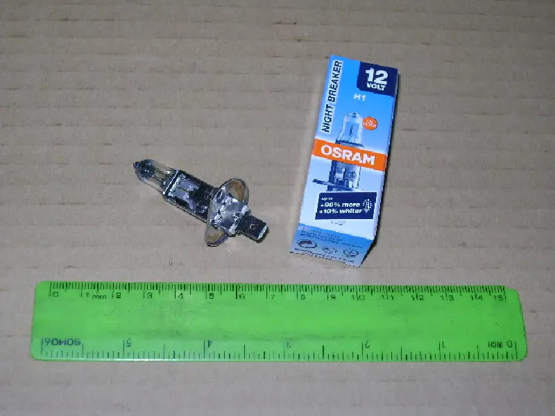 Лампа фарна H1 12v 55w P14,5s Night Breaker (+90%) (вир-во OSRAM)