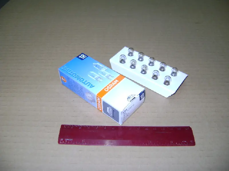 Лампа допоміжн. освітлення W5w 12v 5w W2.1×9.5d (вир-во OSRAM)