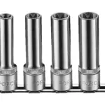 Набір головок  (8од.) 1/2″ Е- профиль глибоких Е10-Е24(FORCE)