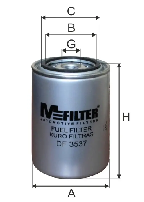 Фільтр паливний  (вир-во M-FILTER)