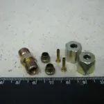 З’єднувач трубки ПВХ прямий різьбовій (Гвинт. = 4 мм, М8х1,5)  (RIDER)