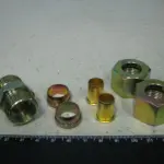 З’єднувач трубки ПВХ прямий різьбовій (Внутр. = 15мм, М22х1,5) (RIDER)