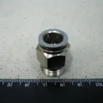 З’єднувач аварійний метал. (зовн. різьба) M16x1.5 d-10 трубки ПВХ (RIDER)