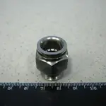 З’єднувач аварiйний метал. (зовн. різьба) M16x1.5 d-12 трубки ПВХ (RIDER)