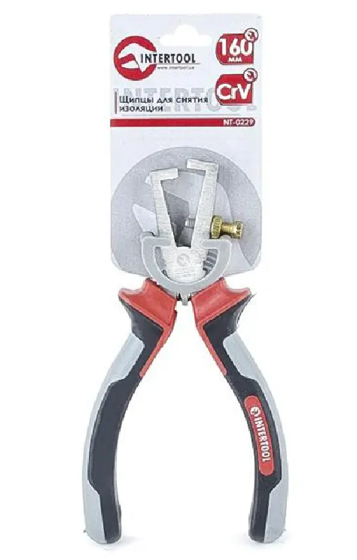 Щіпці для зачищення проводів 160мм CrV з ізольованими рукоятками Prof.