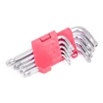 Набір Г-подібних ключів TORX з отвором 9шт, Т10-Т50