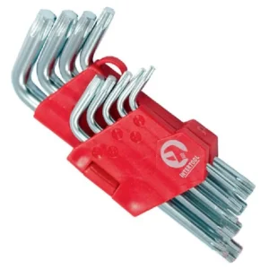 Набір Г-подібних ключів TORX 9шт, Т10-Т50