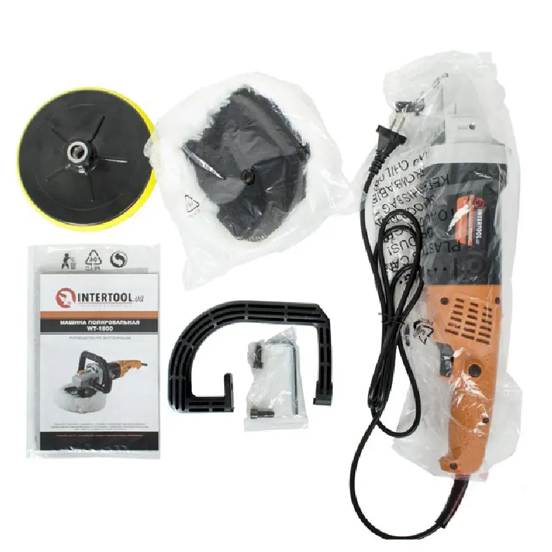 Машина полірувальна STORM 1400 Вт, 0-3200 об/мин, 180 мм   (Intertool)