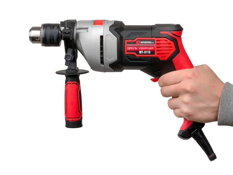 Дрель ударна 710W, 0-3000об/хв, D=1.5-13мм
