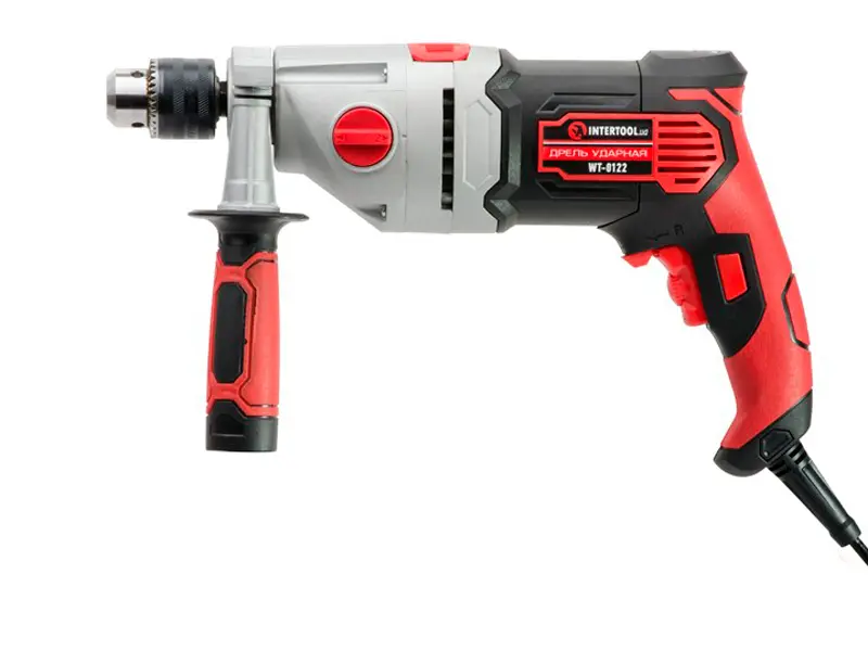 Дрель ударна 1200Вт,2 швидкості:0-1200, 0-2800об/хв, D=1.5-13мм метал.корпус редуктора