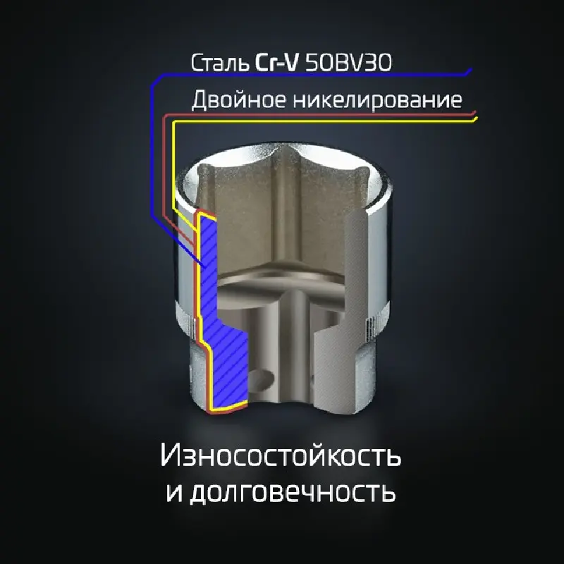 Набір інструментів 1/2″,1/4″ (111од) Cr-V (Intertool)