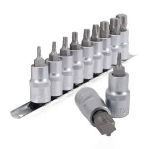 Набір TORX на планці 1/2" (9од) (Т20-Т70)