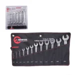 Набір рожкових ключів (12од) 6-32мм Cr-V, покриття сатин-хром professional