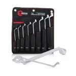 Набір накидних ключів (8од) 6-22мм Cr-V, покриття сатин-хром professional