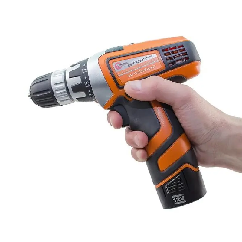 Шуруповерт STORM Li-lon, 12В, 0-400/0-1200об/мин