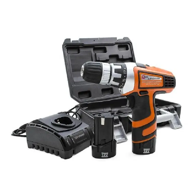 Шуруповерт STORM Li-lon, 12В, 0-400/0-1200об/мин