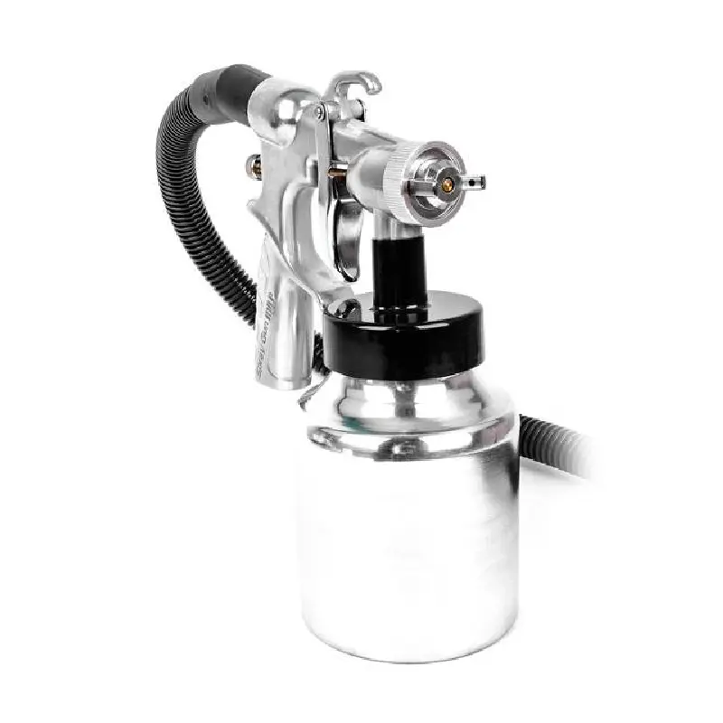 Пістолет фабувальний електричний HVLP 600Вт, форсунка 1.8мм, бачок 1л, 0.14-0.70