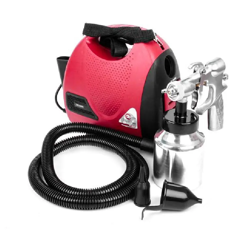 Пістолет фабувальний електричний HVLP 600Вт, форсунка 1.8мм, бачок 1л, 0.14-0.70