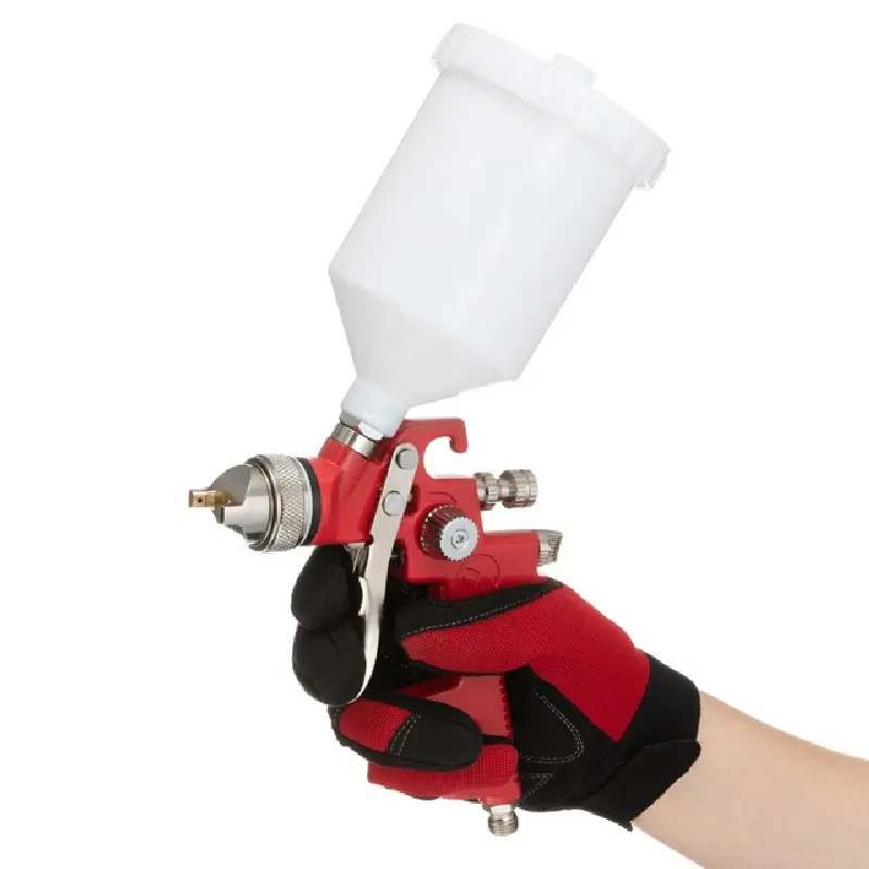 Фарборозпилювач Intertool Hvlp Red Prof 1.4 мм верхній пластиковий бачок 600мл., 3бар (вир-во INTERTOOL)