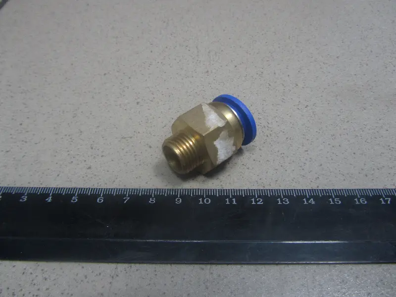 З єднувач аварійний метал. (Наружн. різьба) M16 * 1.5 d-15 трубки ПВХ