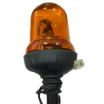 Маячок проблисковий авто. стаціонарний жовтий під лампочку 24В
