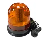Маячок проблисковий авто. стаціонарний ,  жовтий, LED. прикурювач 24V