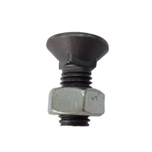 Болт 1199A М14х35 (10.9) потайний під квадрат DIN608 чорн. з гайкою (в-во Unibolt)
