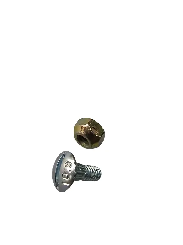Болт сегмента под отвертку с гайкой жатки комбайна JD М5,5×16 (PM – 10.9 zinc) (M-Agro)
