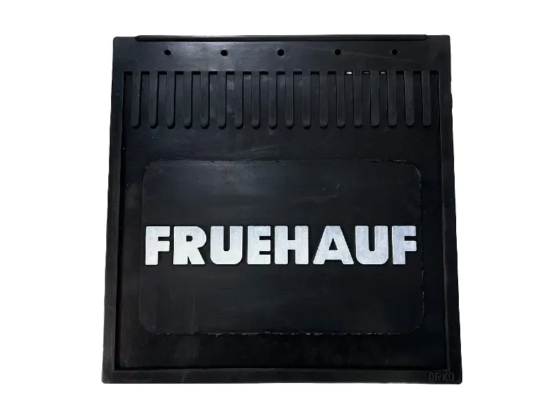 Бризковик на Fruehauf на напівпричіп рельєфний напис 400×400 (Україна)