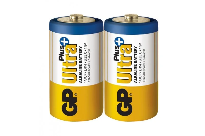 Батарейка GP C (LR14) 1,5 V Ultra Plus Alkaline 14AUP-U2 . C, LR14, Baby, блістер
