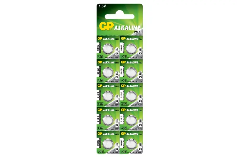 Батарейка GP A76 дискова Alkaline Button Cell 1.5V A76F-U10 лужна , G-13 . LR44. AG13